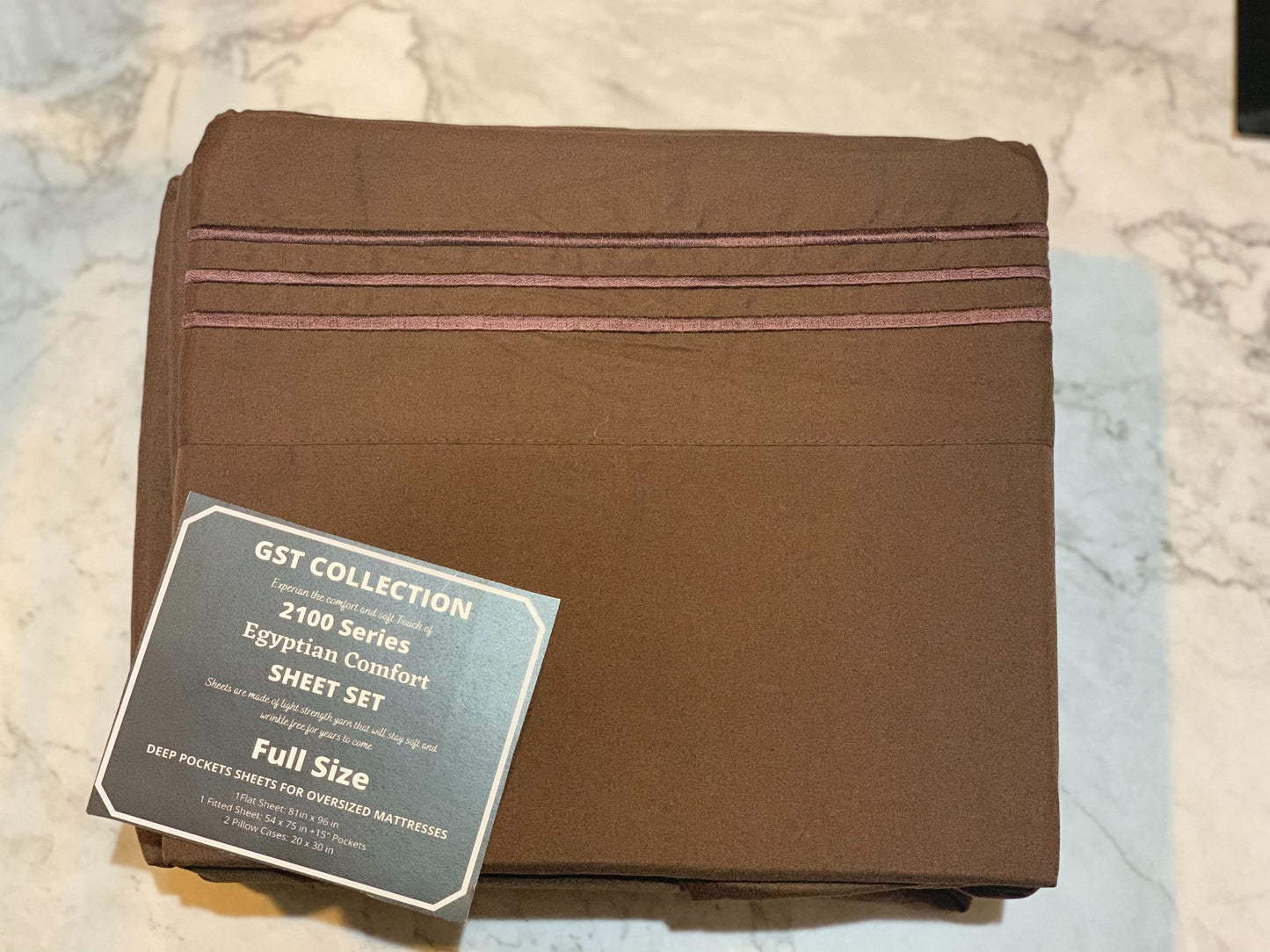 GST Designz Collection - Egyptian Comfort Bed Sheet Set - FULL
