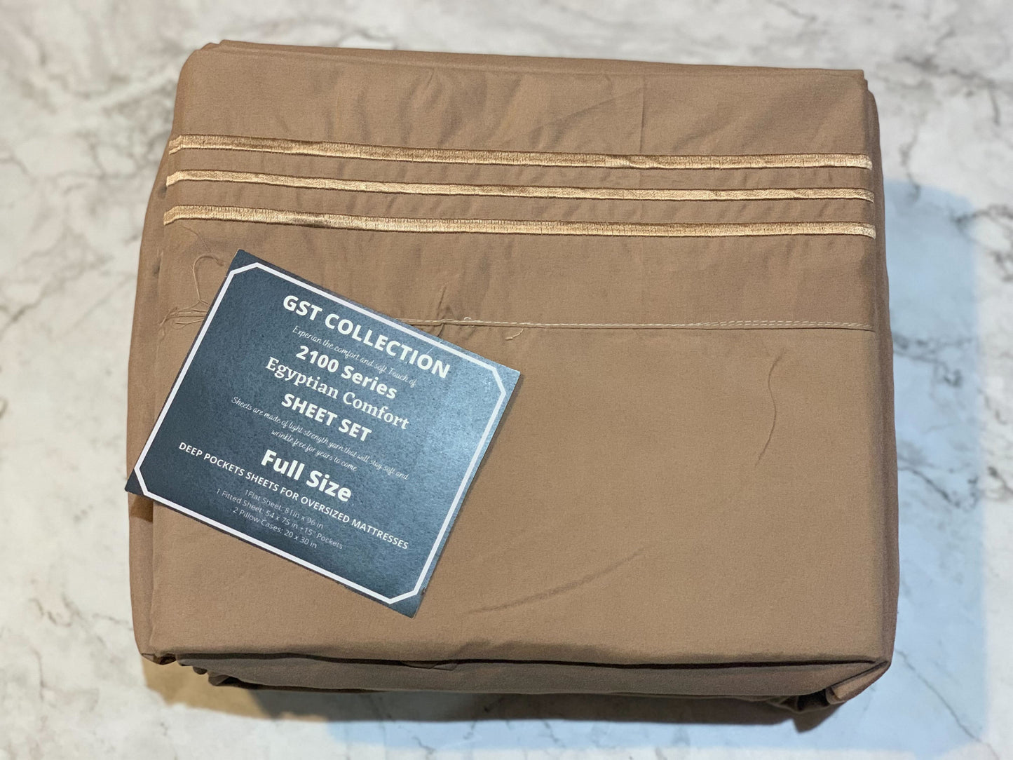 GST Designz Collection - Egyptian Comfort Bed Sheet Set - FULL