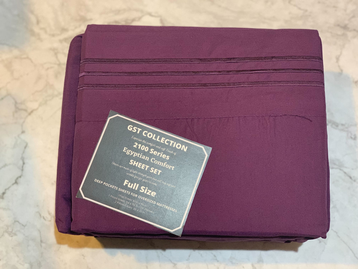GST Designz Collection - Egyptian Comfort Bed Sheet Set - FULL