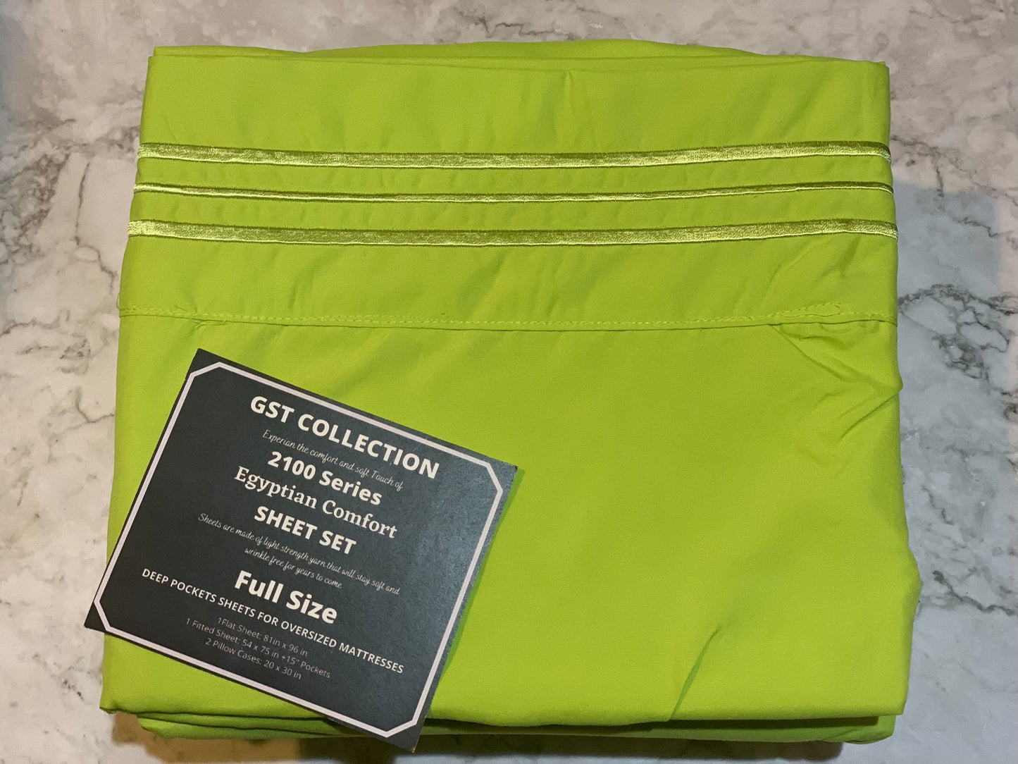 GST Designz Collection - Egyptian Comfort Bed Sheet Set - FULL