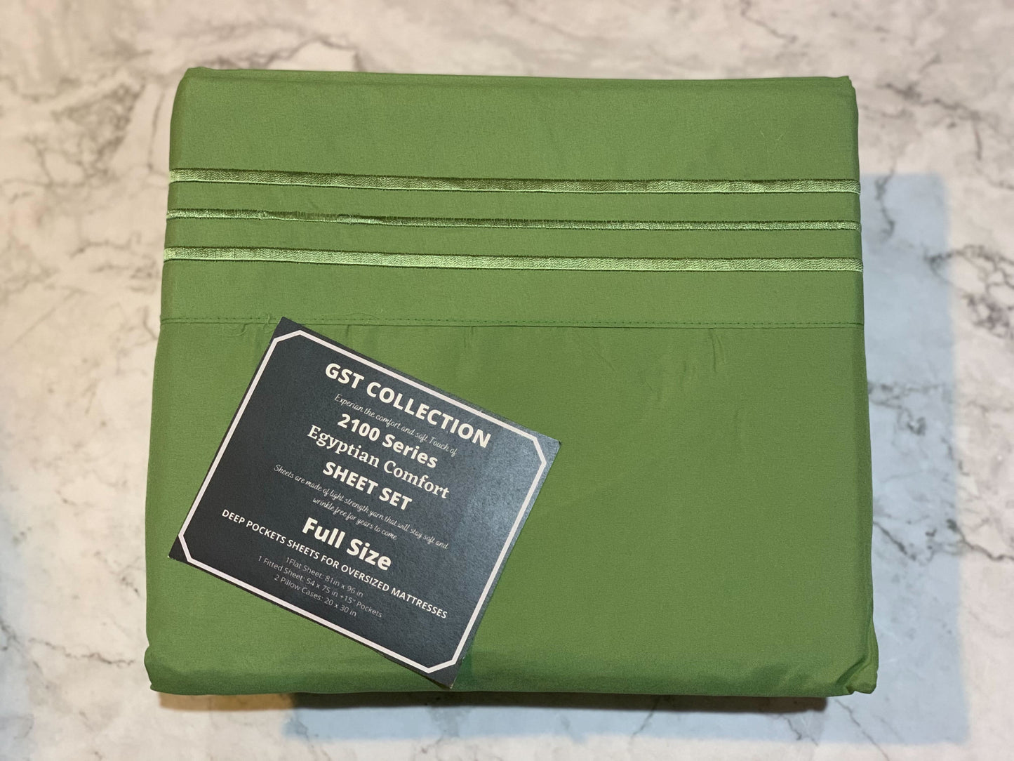 GST Designz Collection - Egyptian Comfort Bed Sheet Set - FULL