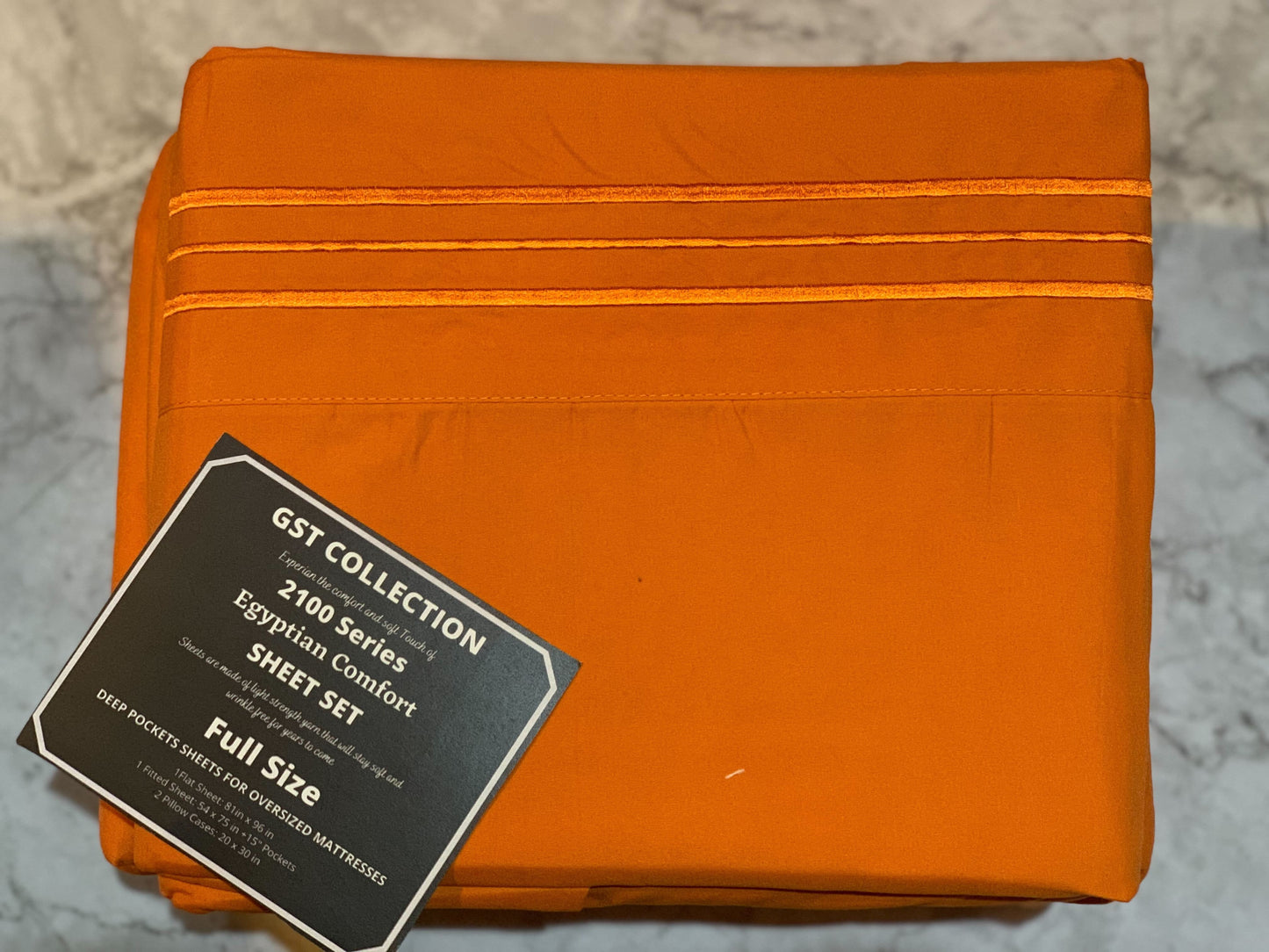 GST Designz Collection - Egyptian Comfort Bed Sheet Set - FULL