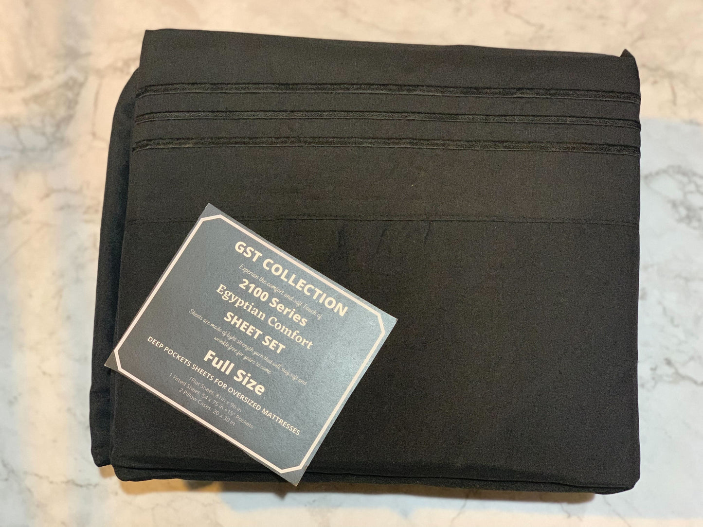 GST Designz Collection - Egyptian Comfort Bed Sheet Set - FULL
