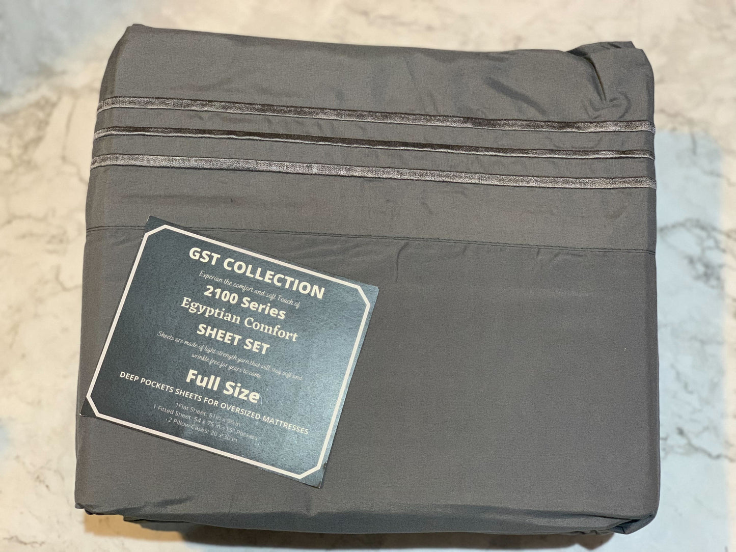 GST Designz Collection - Egyptian Comfort Bed Sheet Set  - FULL