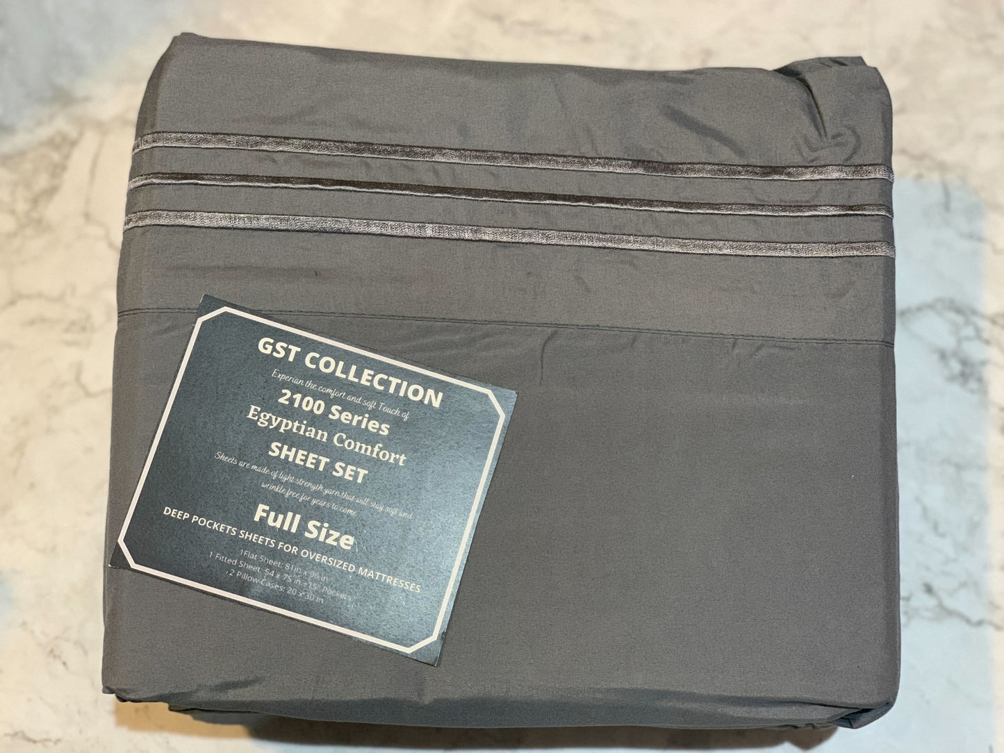 GST Designz Collection - Egyptian Comfort Bed Sheet Set - FULL