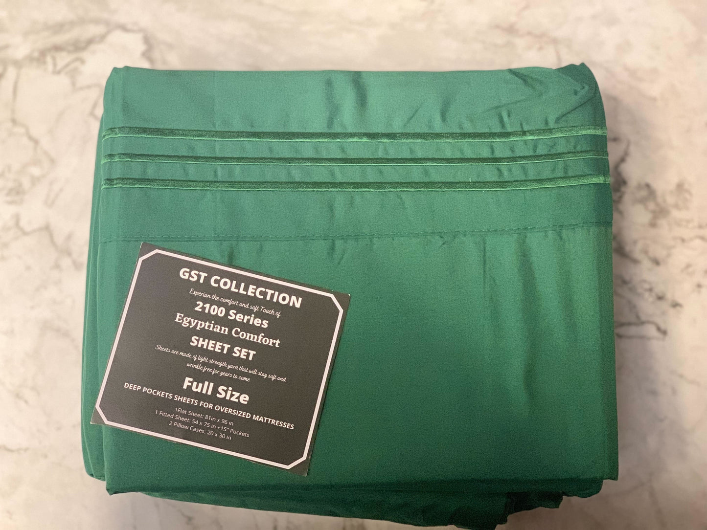 GST Designz Collection - Egyptian Comfort Bed Sheet Set - FULL