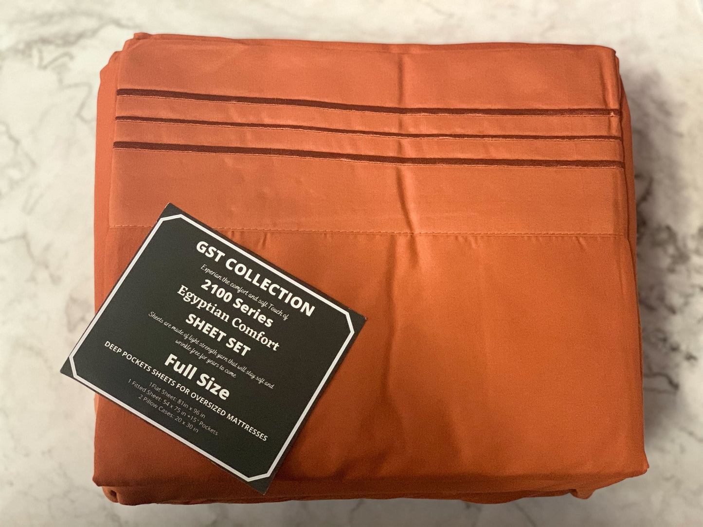 GST Designz Collection - Egyptian Comfort Bed Sheet Set - FULL