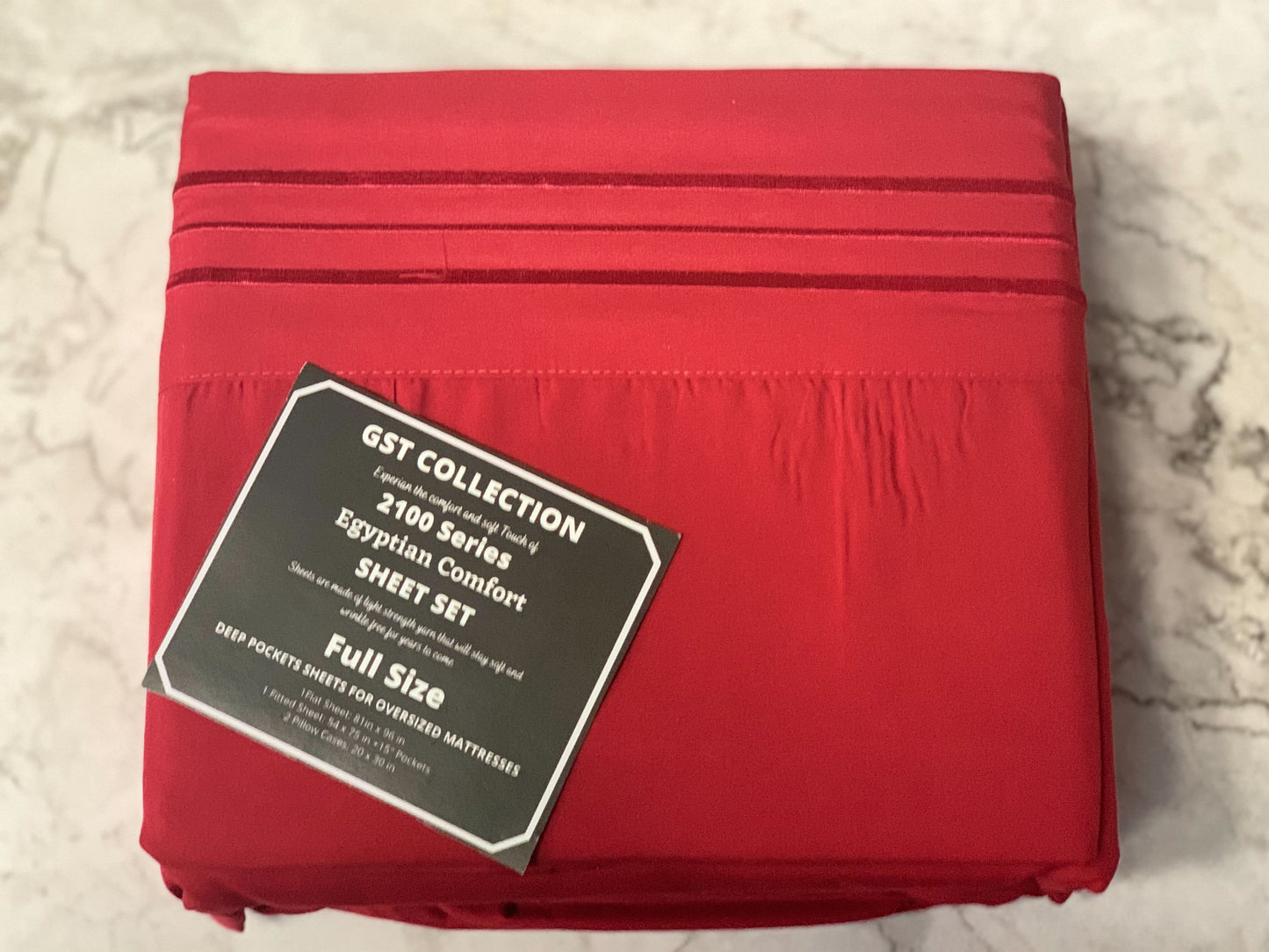 GST Designz Collection - Egyptian Comfort Bed Sheet Set - FULL