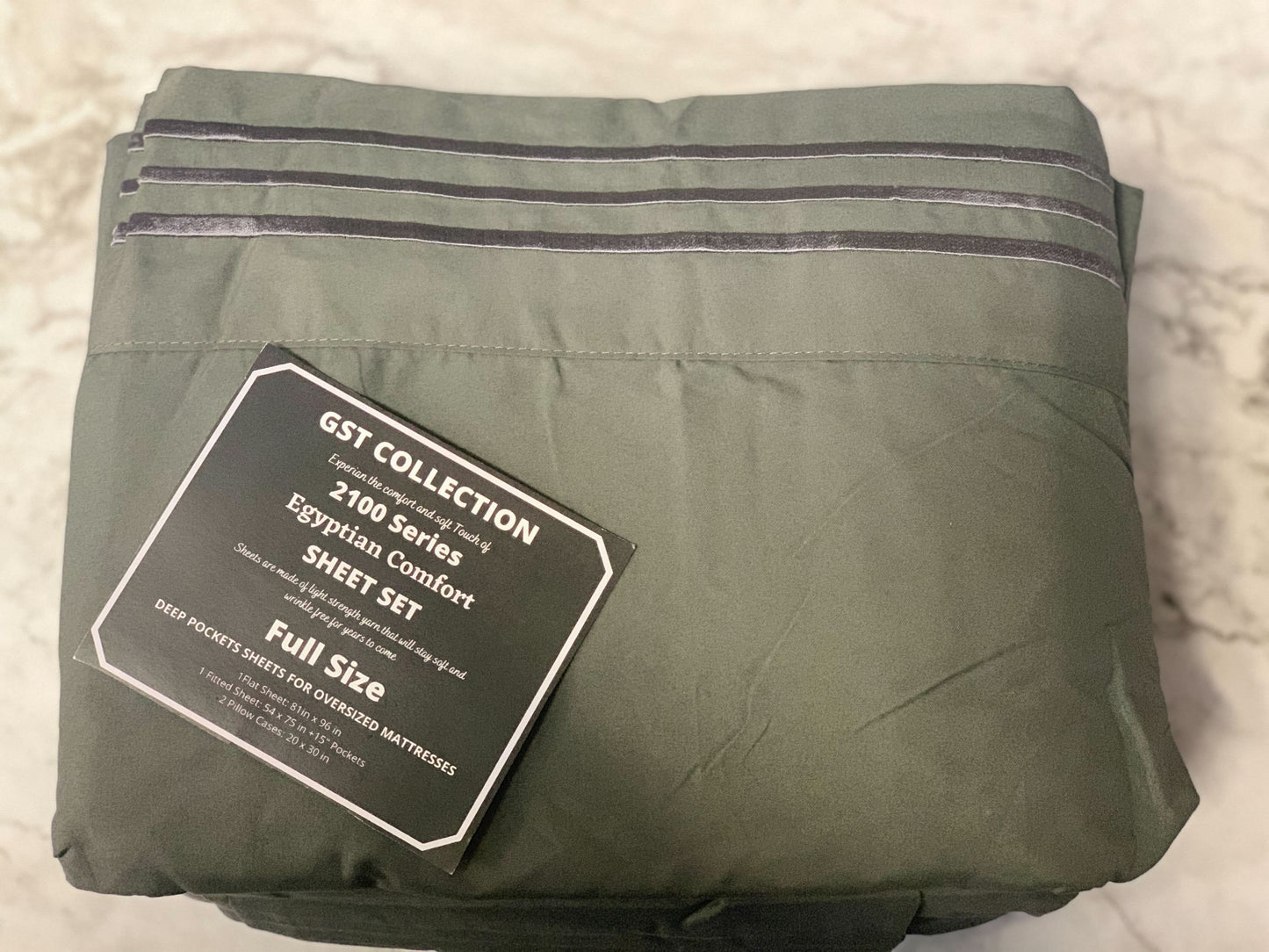 GST Designz Collection - Egyptian Comfort Bed Sheet Set - FULL