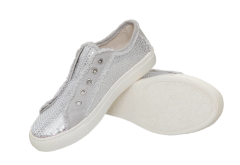 Montana West Sequins Shoes (Silver)