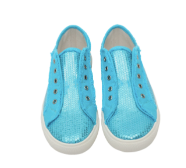 Montana West Sequins Shoes (Turquoise)