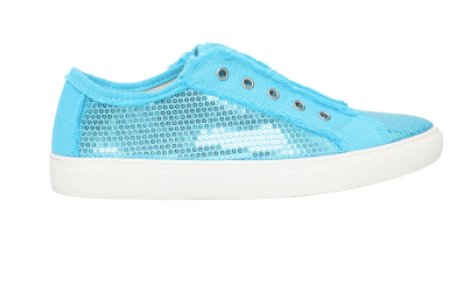 Montana West Sequins Shoes (Turquoise)