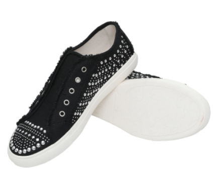 Montana West Bling Studs Canvas Shoes