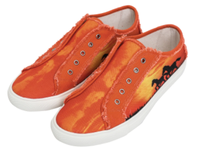 Montana West Horse Canvas Shoes (Orange)