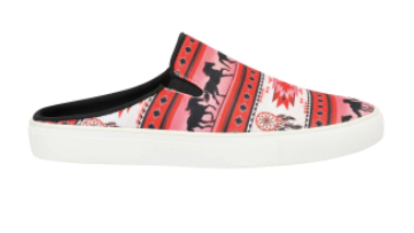 Montana West Southwestern Print Collection Sneaker Slides (Red)