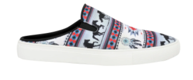 Montana West Southwestern Print Collection Sneaker Slides (Gray)