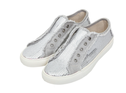 Montana West Sequins Shoes (Silver)