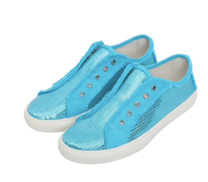 Montana West Sequins Shoes (Turquoise)