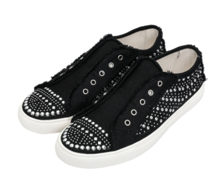 Montana West Bling Studs Canvas Shoes